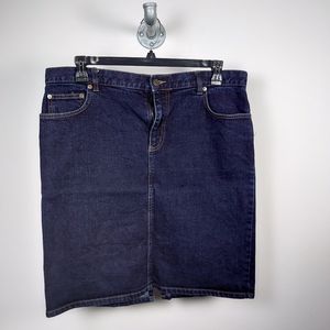 Ralph Lauren Denim Pencil Skirt size 14